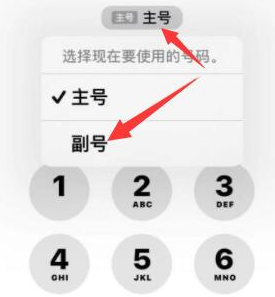 伊宁市苹果14维修店分享iPhone 14 Pro Max使用副卡打电话的方法 